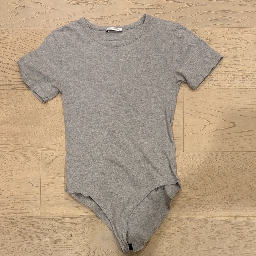 Zara Trafaluc Heather Gray Top